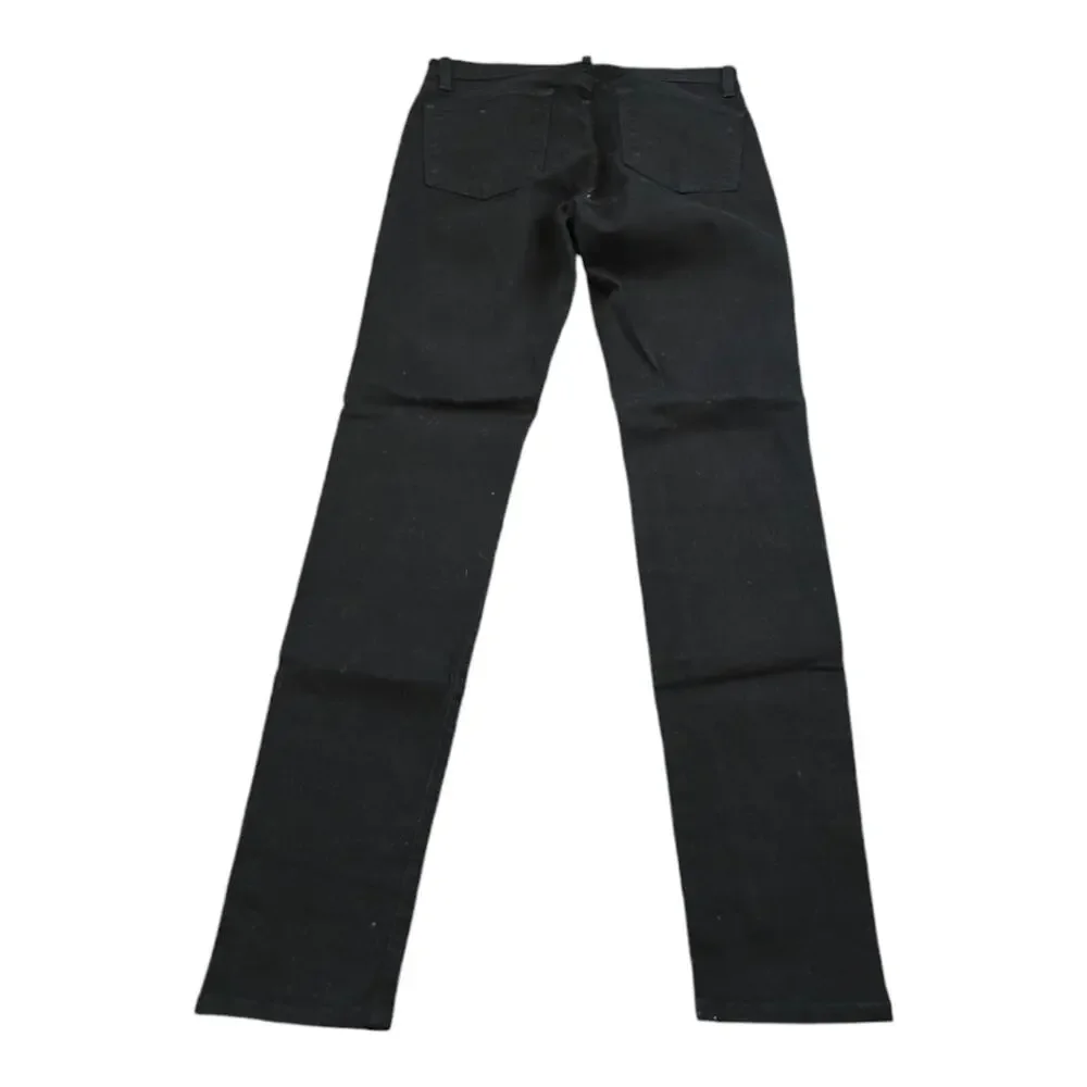 J Brand Womens Skinny Jeans Black Mid‎ Rise Slim Fit Made in USA Size 28
